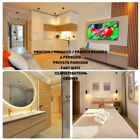 Apartman Monaco # - 6 Persons - 2 Bedrooms - Full Renovated - Private Parking - Hypercenter - Clim - And Sun